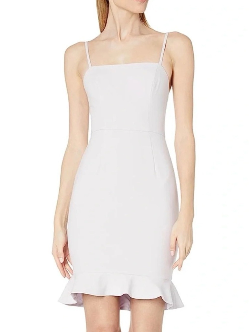 French Connection Women's Whisper Light Ruffle Lavender Frost Dress Size 8